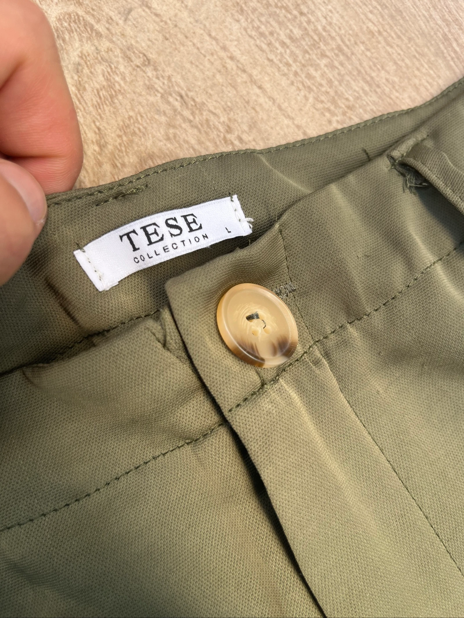 Calça Cargo Verde Caqui | Tamanho G | Tornozelo Elástico – photo 5